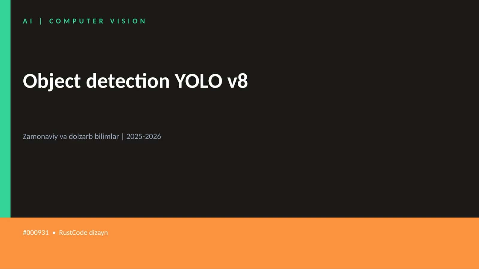 Object detection YOLO v8