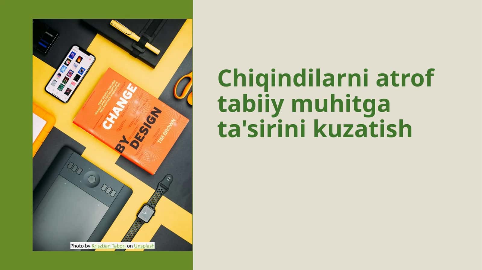 Chiqindilarni atrof tabiiy muhitga ta'sirini kuzatish