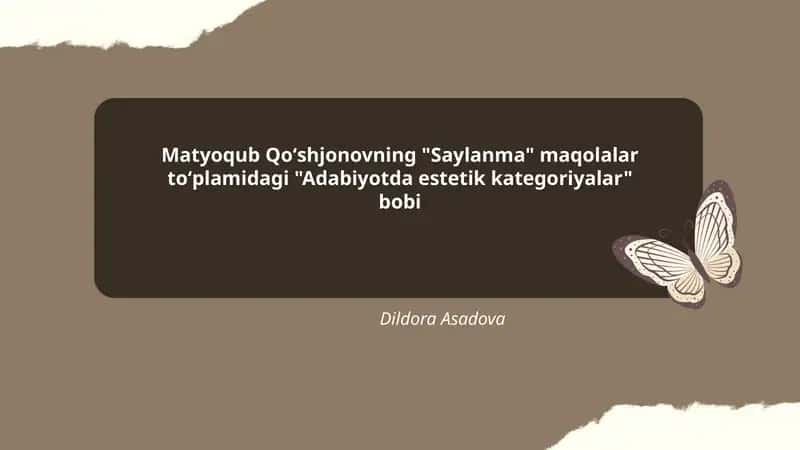 Adabiyotda estetik kategoriyalar