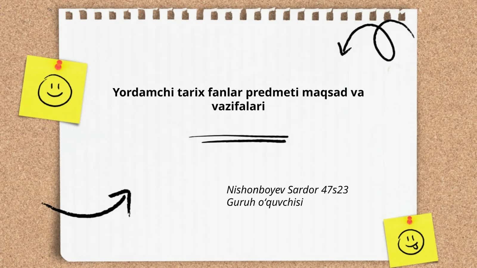 Yordamchi tarix fanlar predmeti maqsad va vazifalari