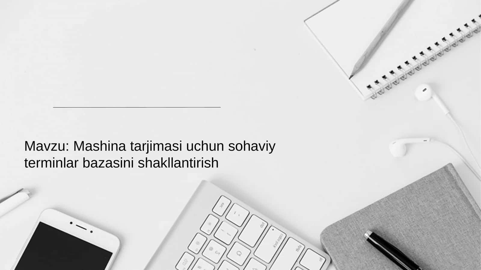 Mashina tarjimasi uchun sohaviy terminlar bazasini shakllantirish