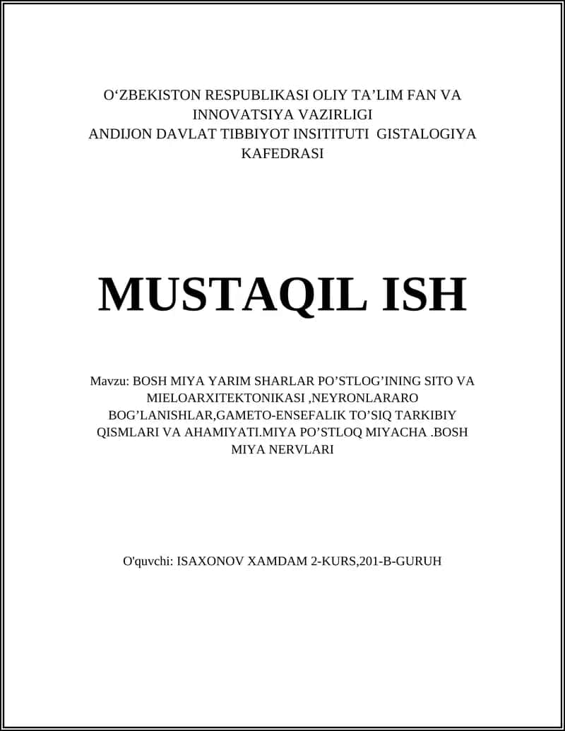 Bosh miya yarim sharlari po’stlog’i