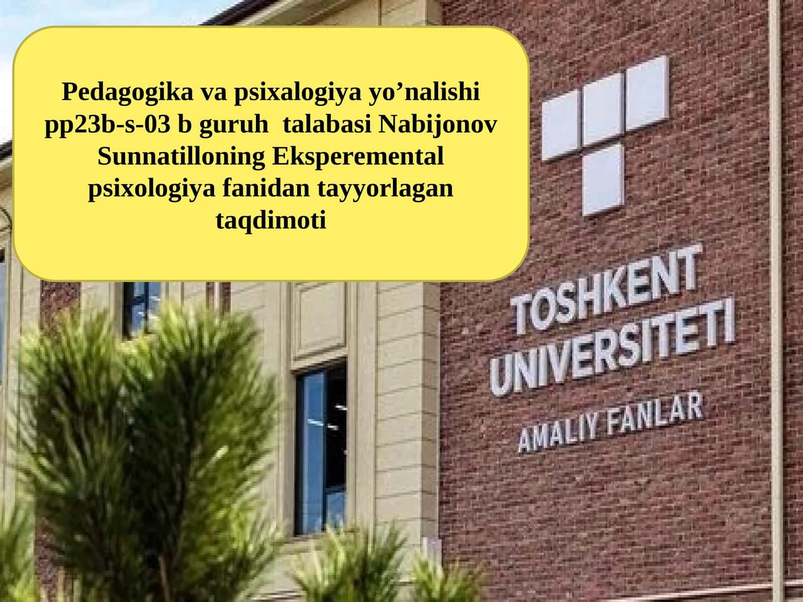 BILISH JARAYONLARIVA EMOTSIYALAR PSIXODIAGNOSTIKASI