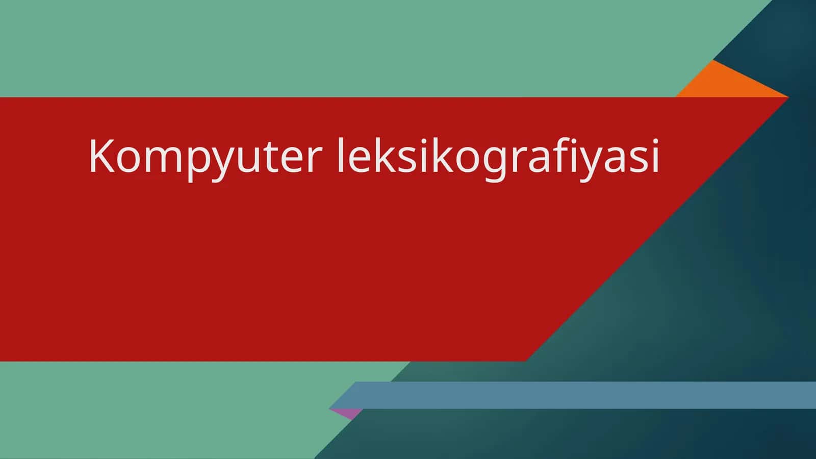 Kompyuter leksikografiyasi