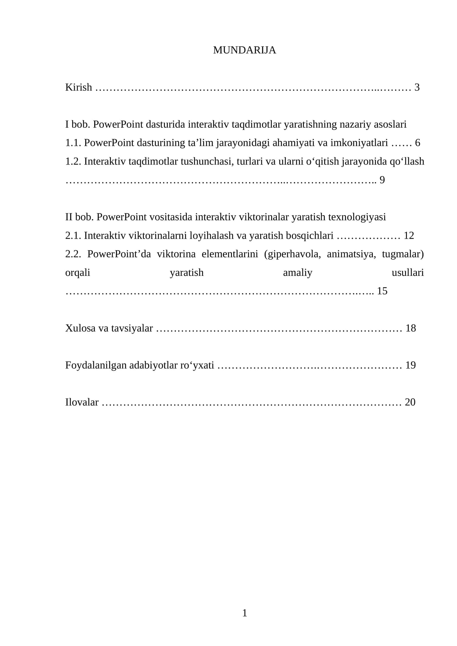 PowerPoint dasturida interaktiv taqdimotlar yaratishning nazariy asoslari