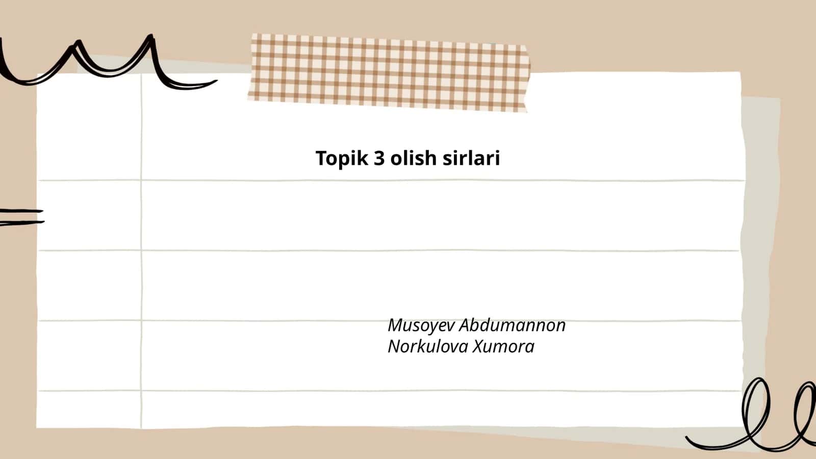 TOPIK 3 olish sirlari