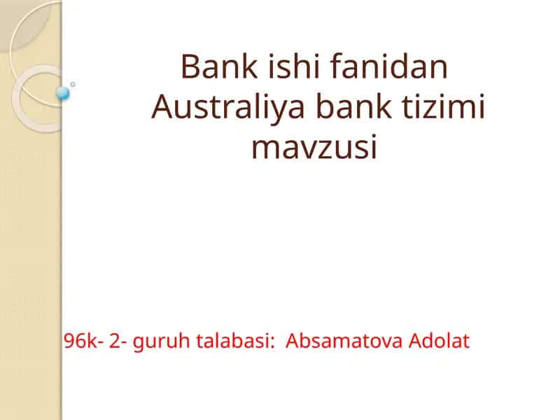 Avstraliya Zaxira banki