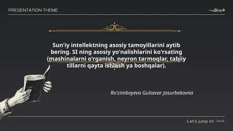 Sun'iy Intellektning Asosiy Tamoyillari