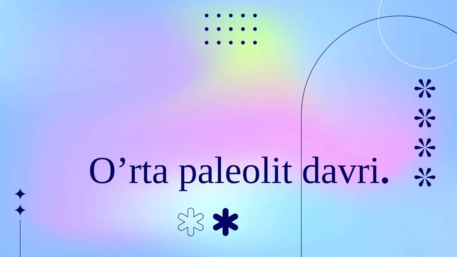O’rtapaleolitdavri