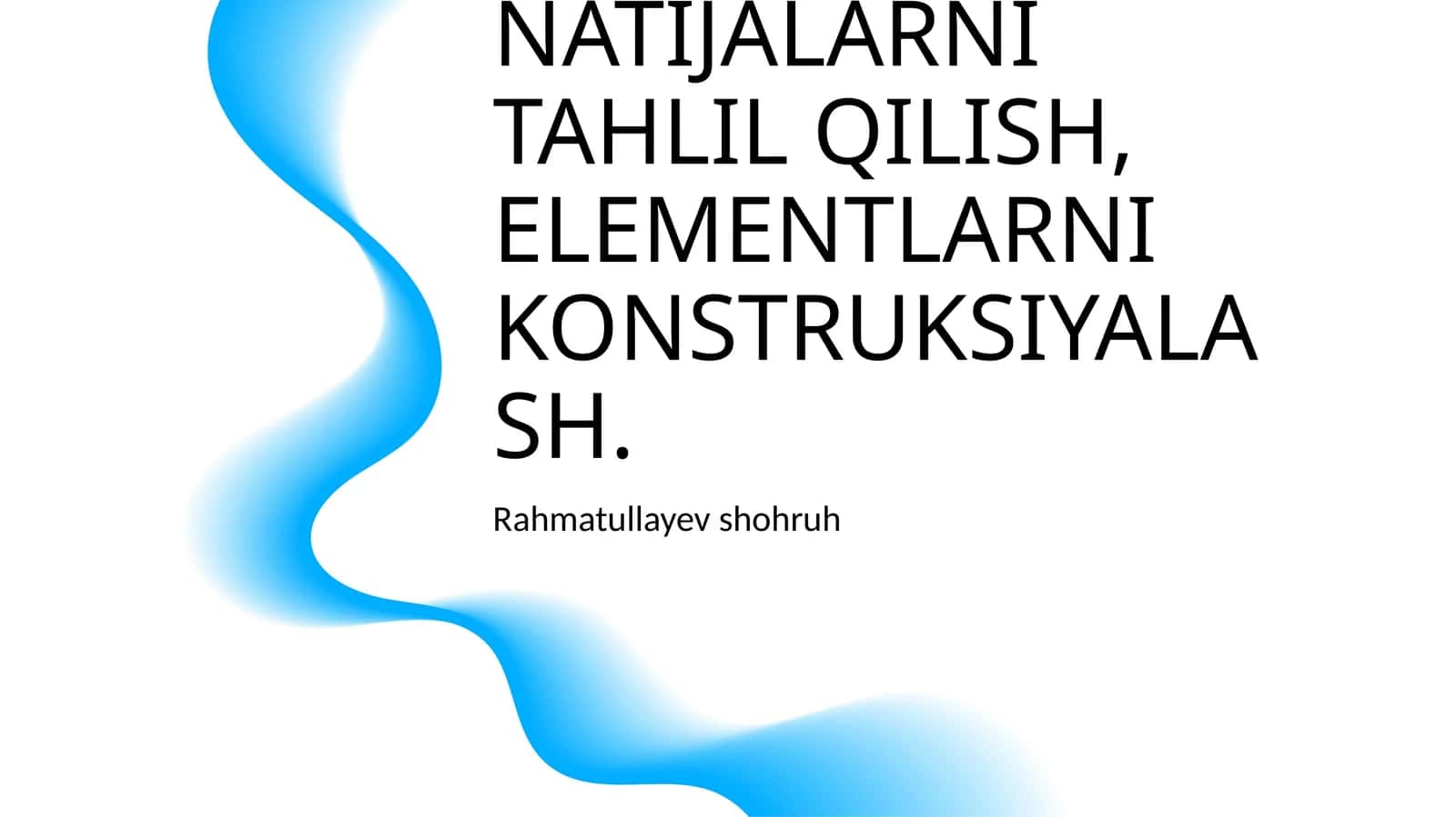GEOMETRIK SXEMALARI VA TAYANCH SGARTLARI