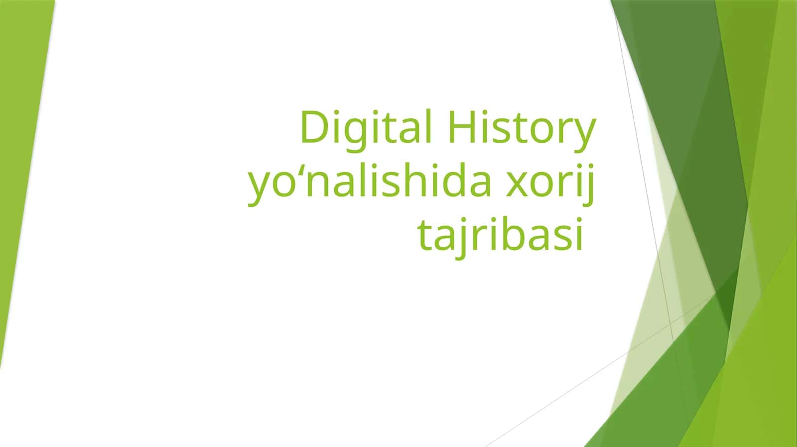 Raqamlitarix (Digital History)