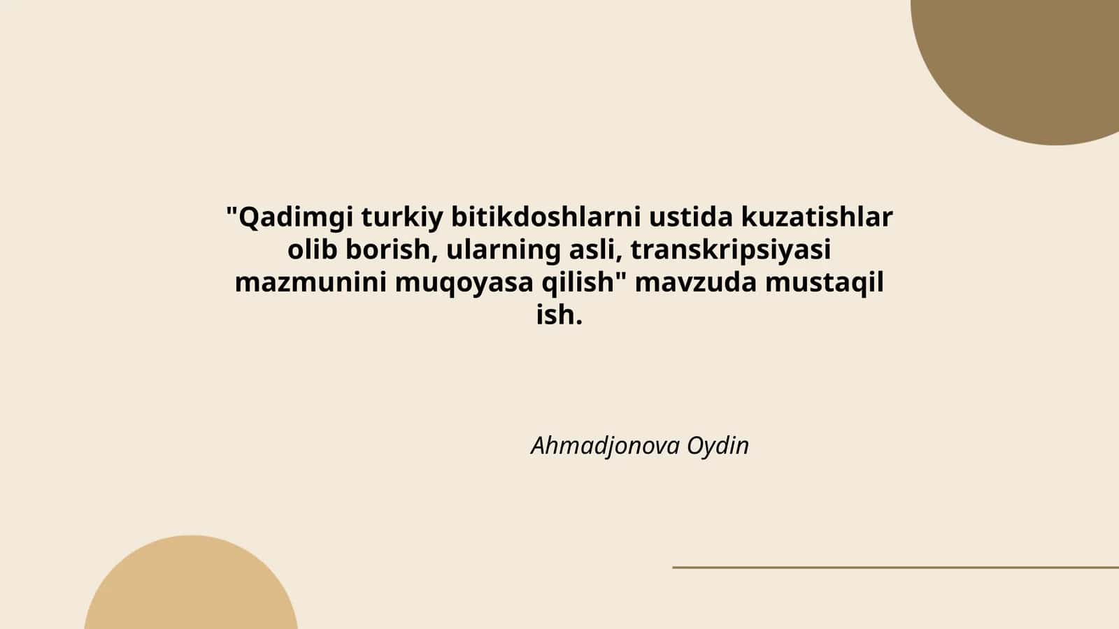Qadimgi turkiy bitikdoshlarda yozuv tizimining paleografik tahlili