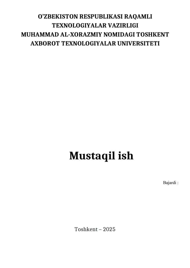 Jarayonlarni boshqarish va yaratish referat