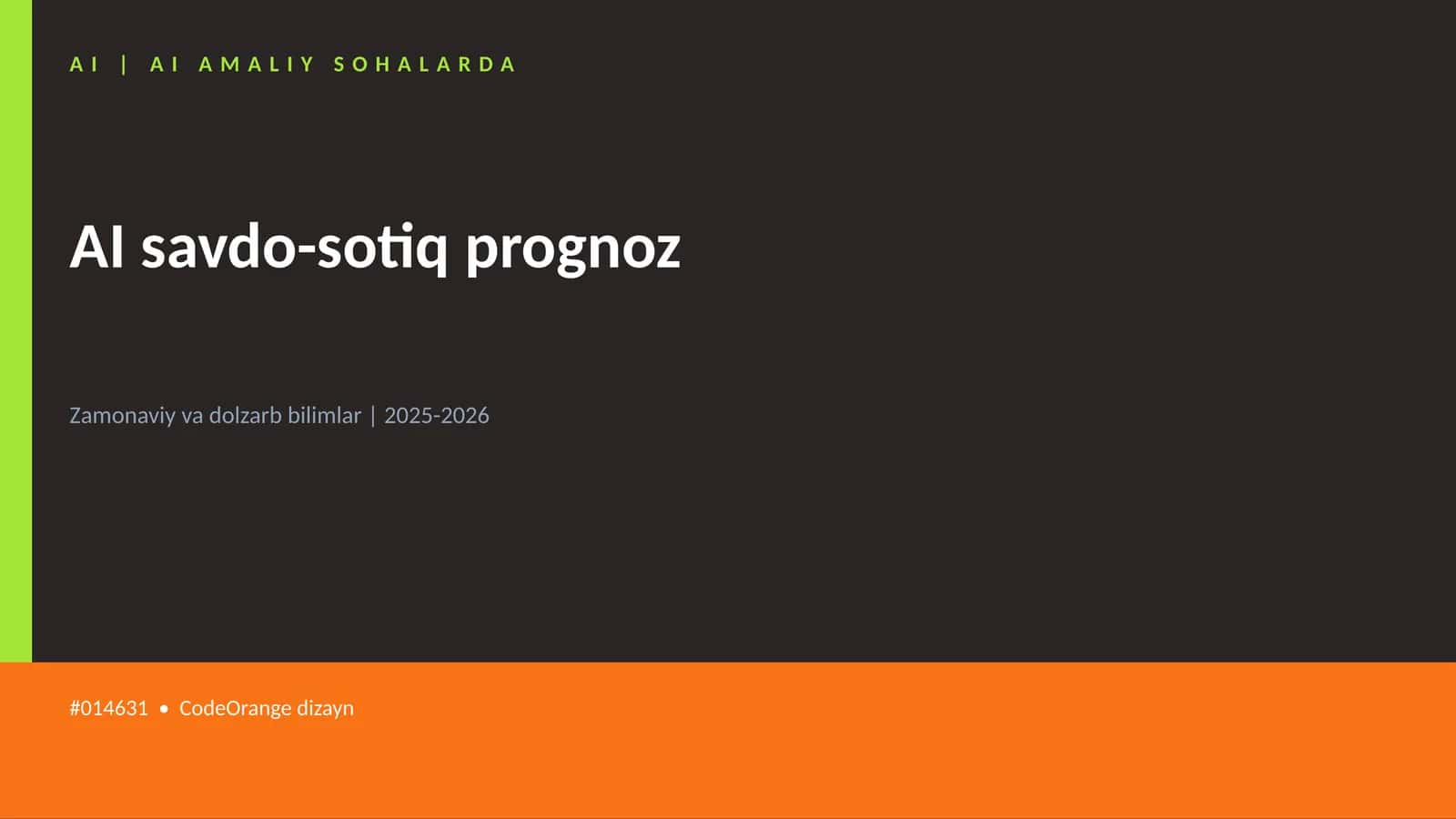 AI savdo-sotiq prognoz