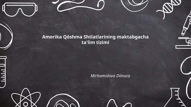 Amerika Qóshma Shtlatlarining maktabgacha ta'lim tizimi