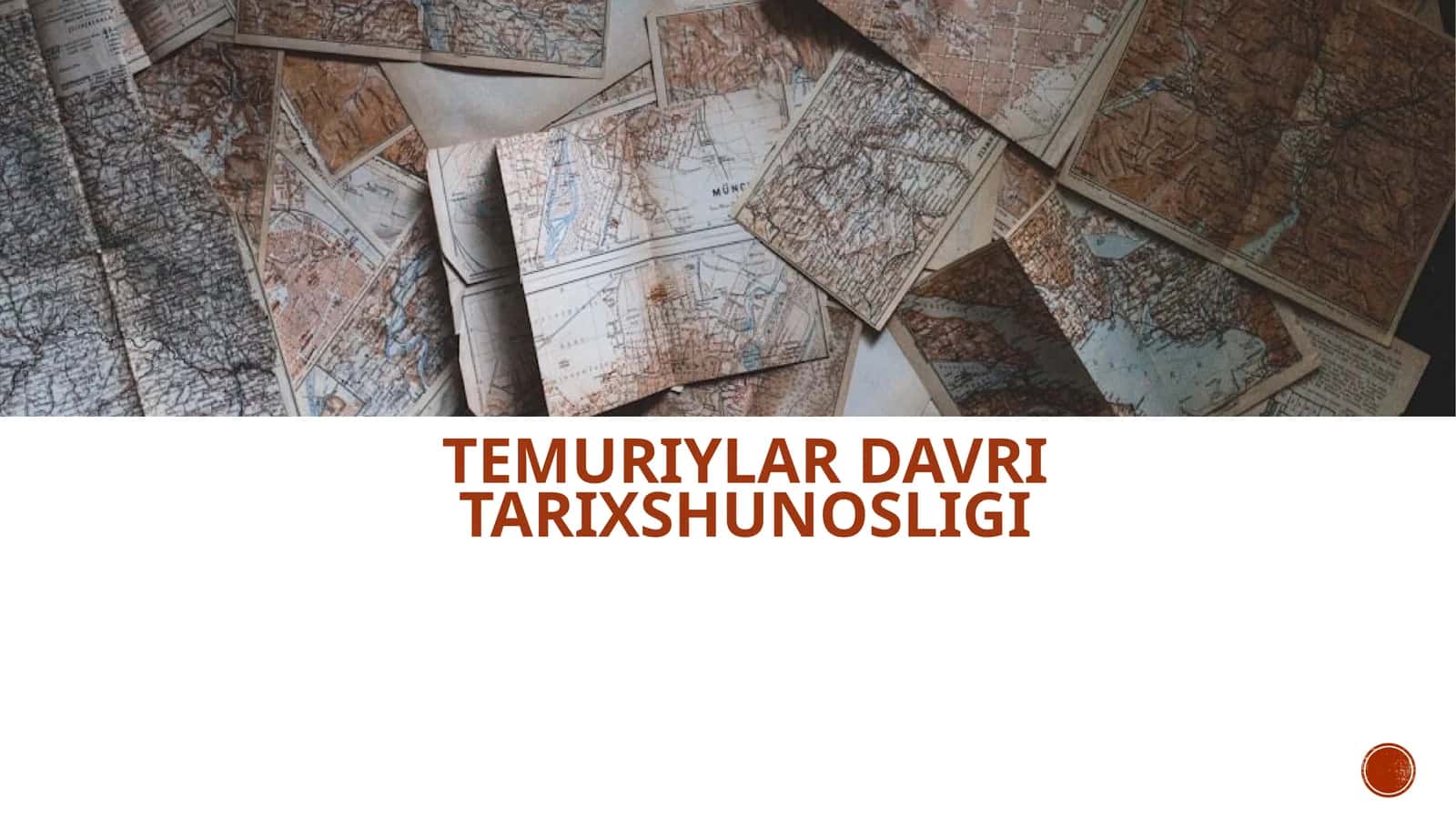 TEMURIYLAR DAVRI TARIXSHUNOSLIGI