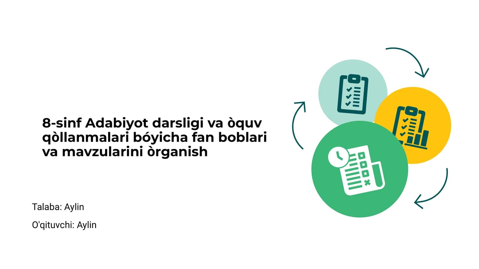 8-sinf Adabiyot darsligi va òquv qòllanmalari