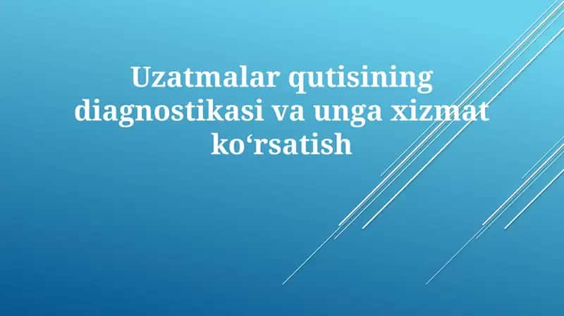 Uzatish kabeli qutilari