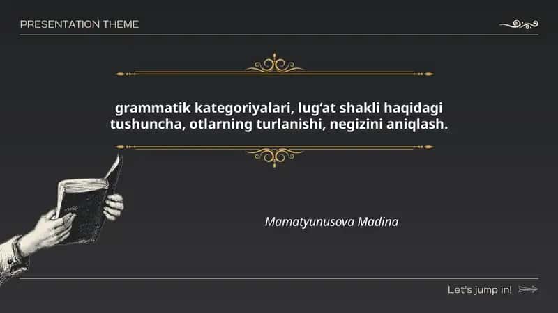 Lug‘at shakli va grammatik shakl farqlari
