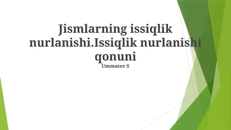 Issiqlik nurlanishi