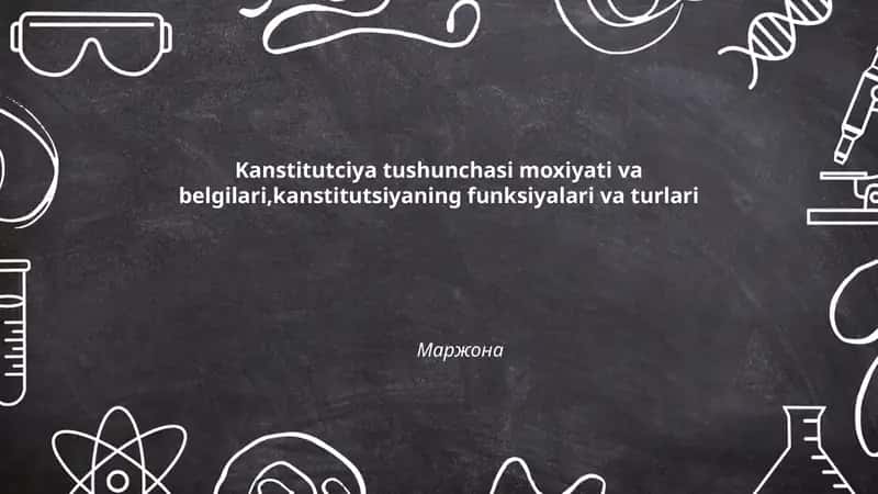 Konstitutsiya tushunchasi
