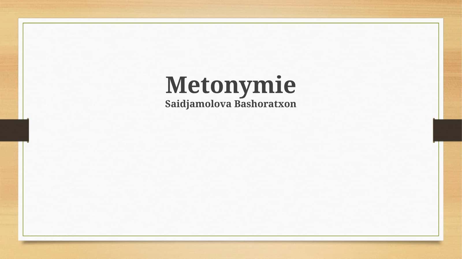 Metonymie