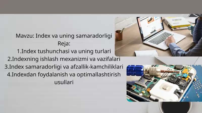 Index va uning samaradorligi