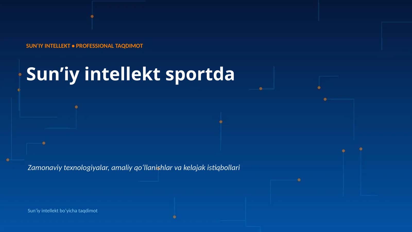Sunʼiy intellekt sportda