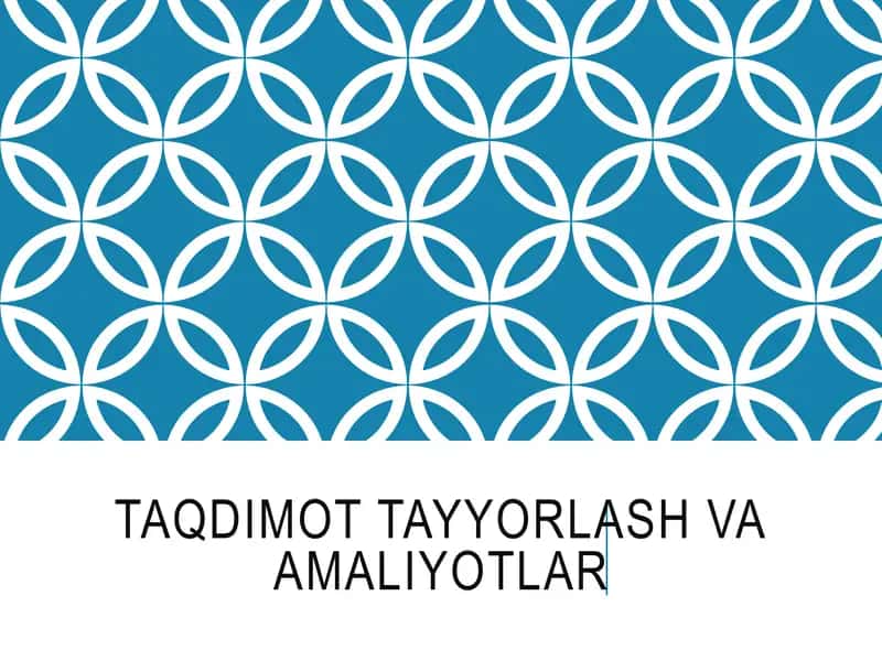 Taqdimotlar/Tibbiyot