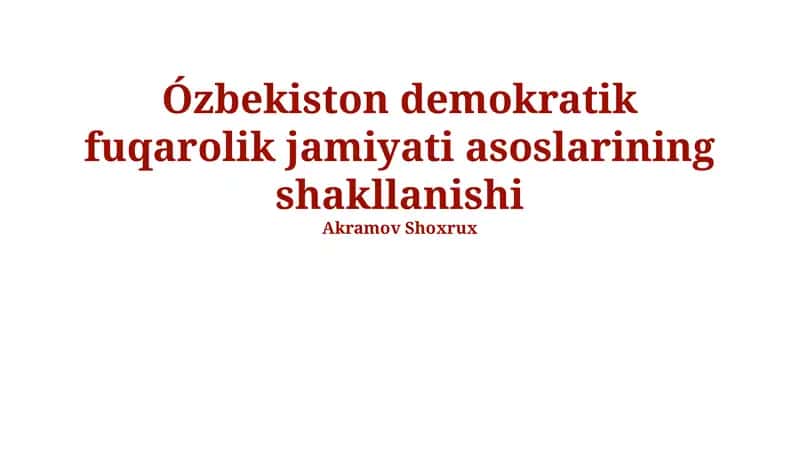 Millatlararo totuvlik va ijtimoiy uygʻunlik