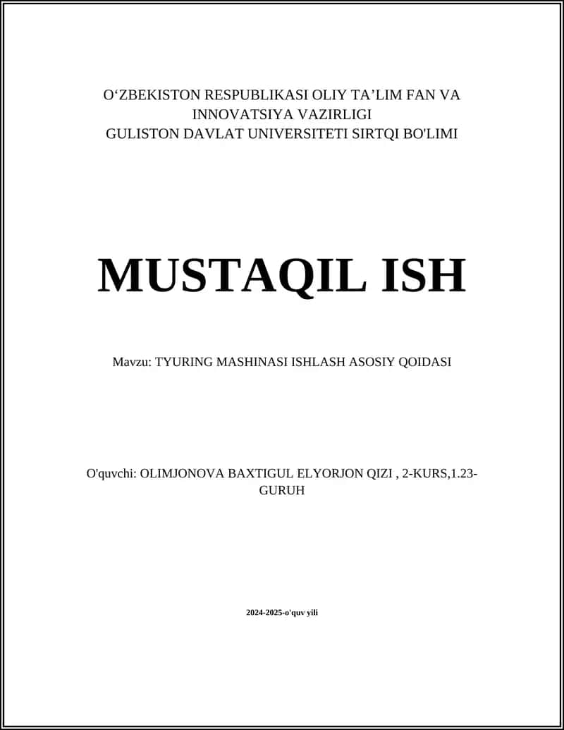 Turing mashinasi