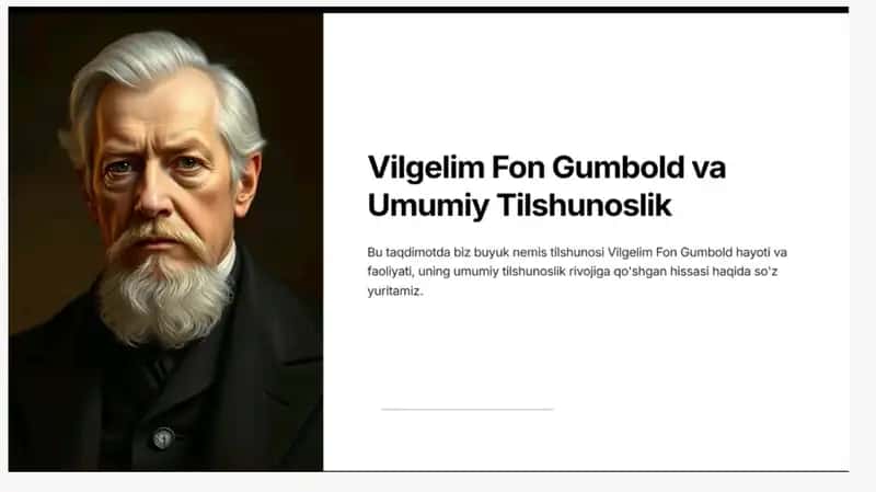 Gumbolt va umumiy tilshunoslik