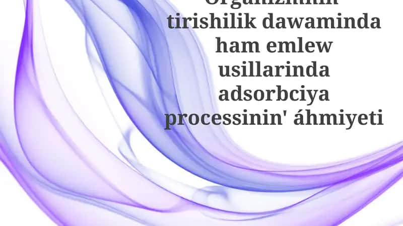 Adsorbtsiya protsessi vaktsinalarda