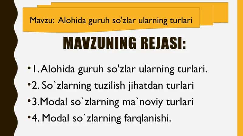 So'zlarning tuzilish jihatidan turlari
