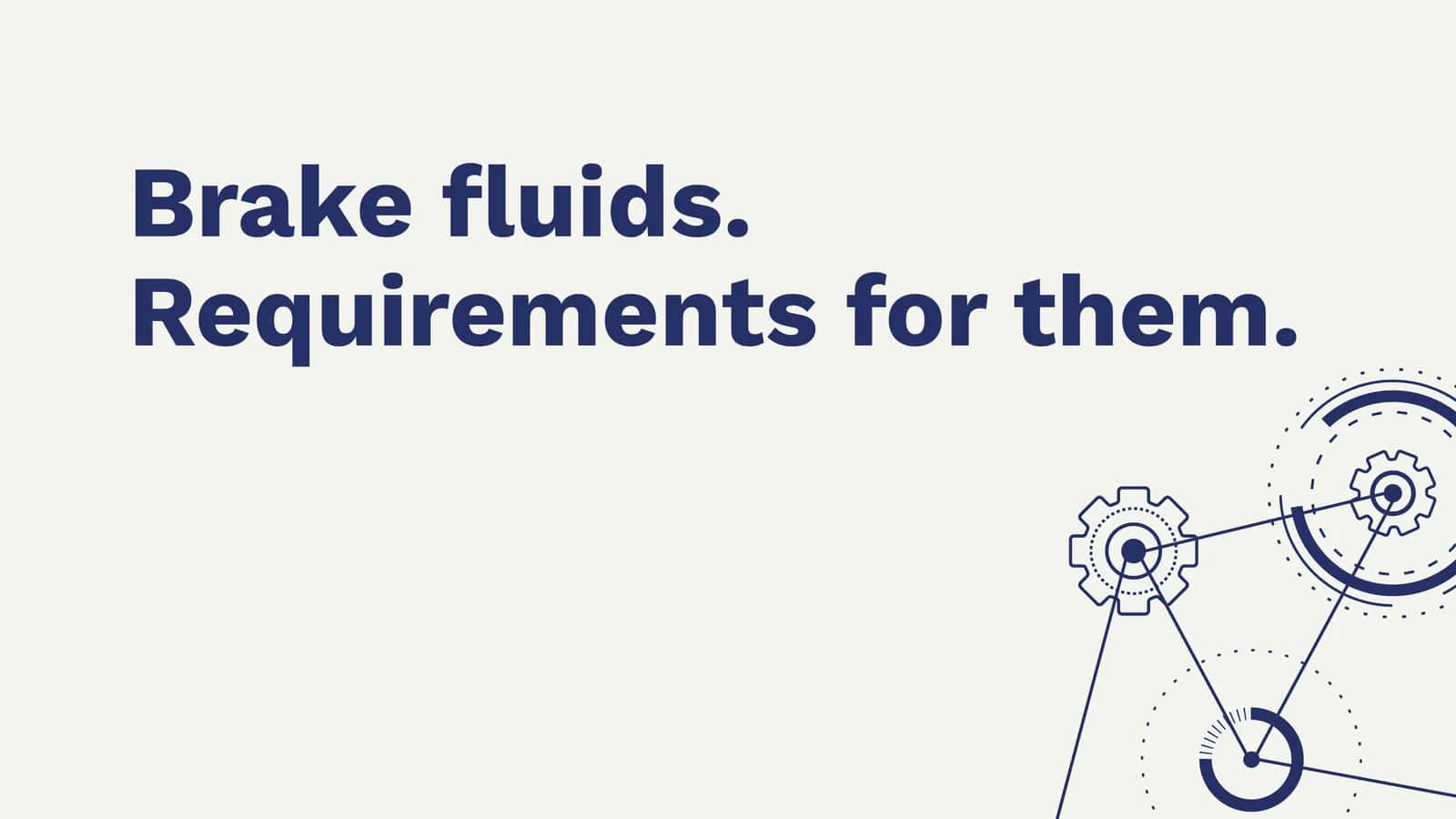 Brake fluids. Requirements for them.