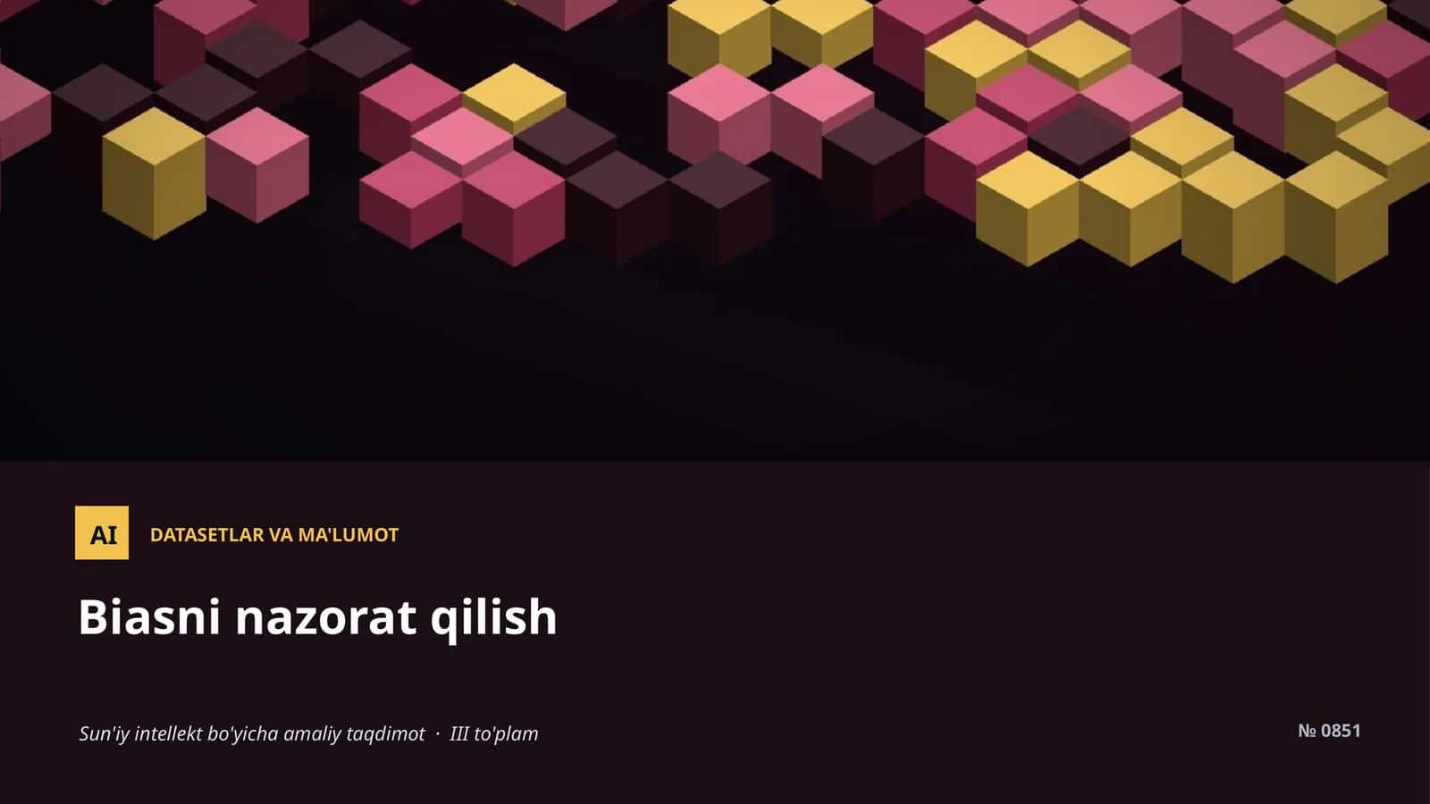 DATASETLAR VA MA'LUMOT