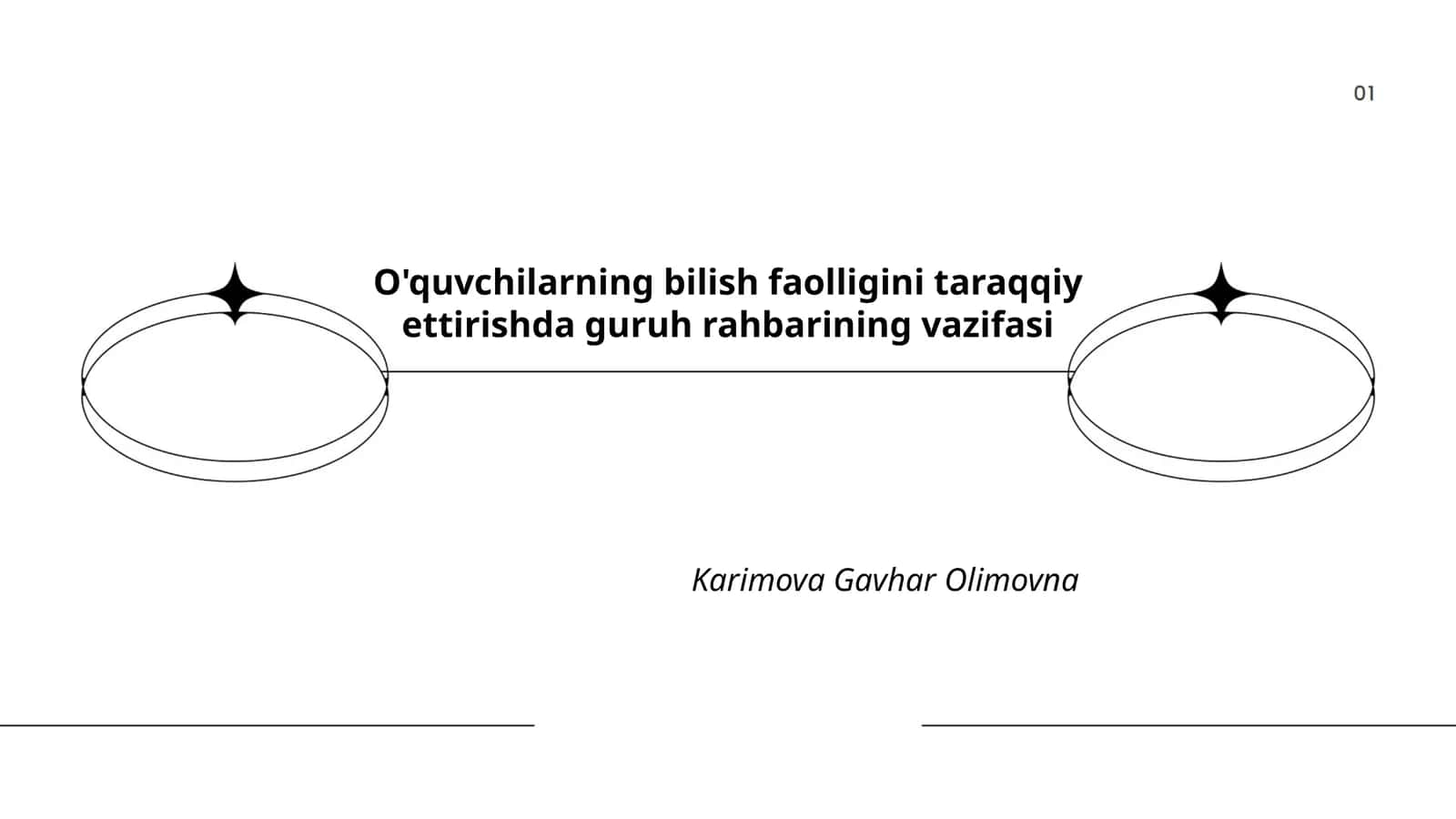 O'quvchilarning bilish faolligini taraqqiy ettirishda guruh rahbarining vazifasi