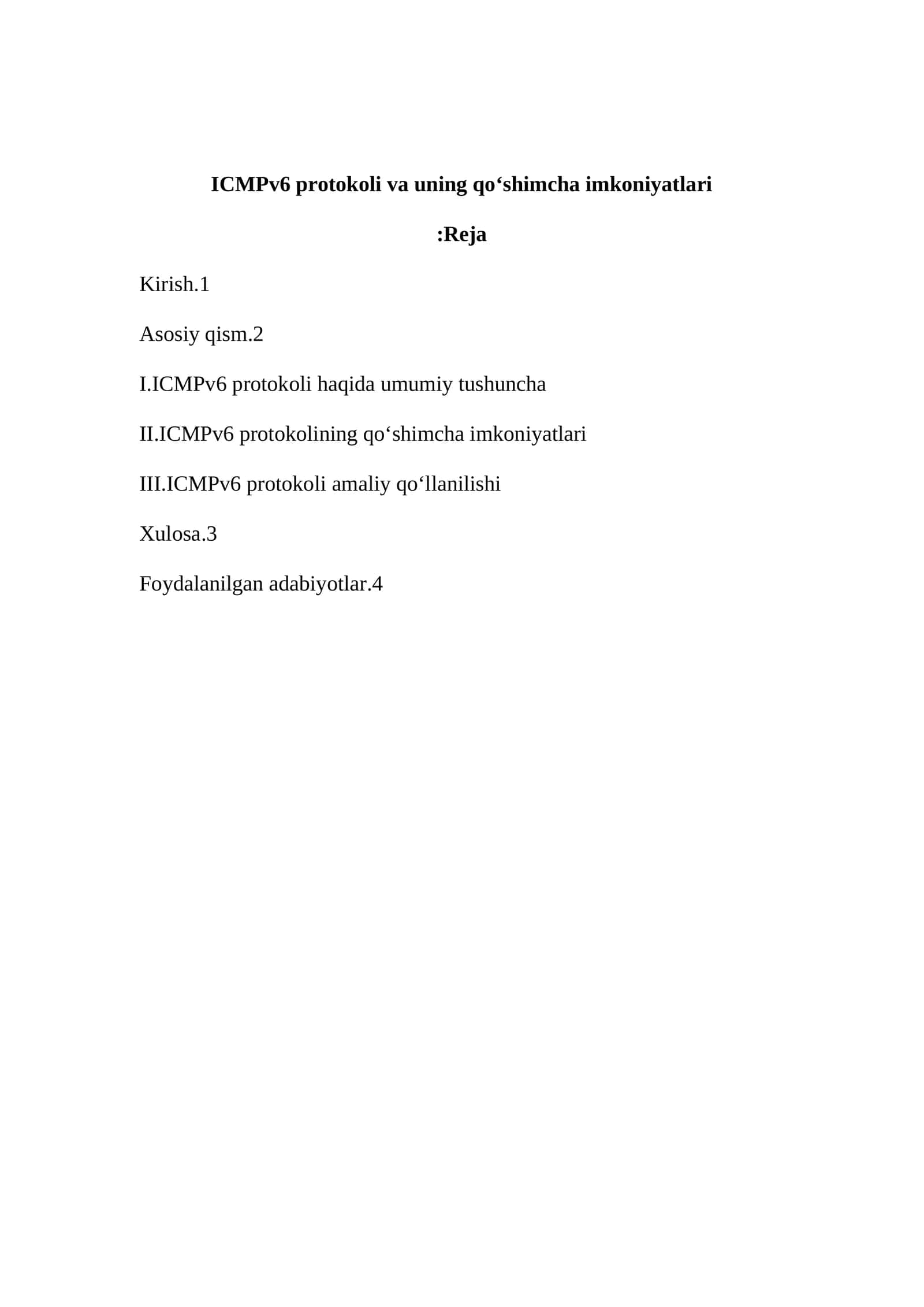 ICMPv6 protokoli