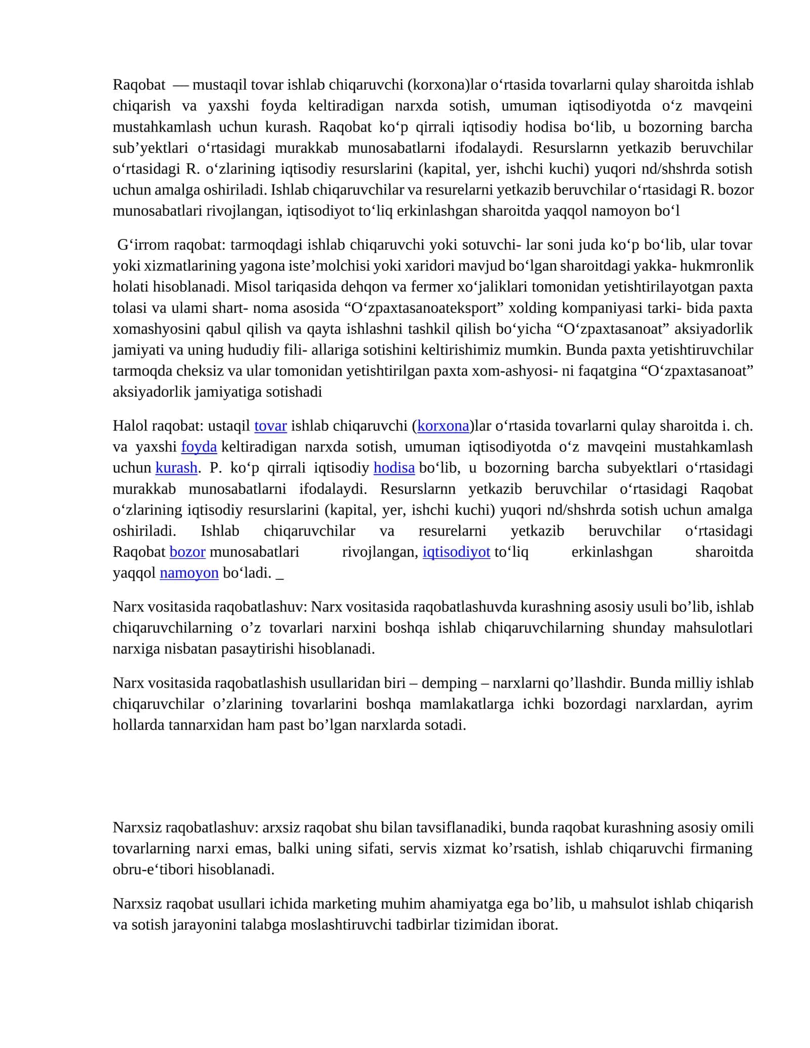 Raqobat