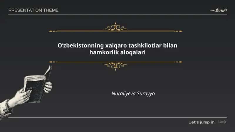 O‘zbekistonning xalqaro tashkilotlar bilan hamkorlik aloqalari