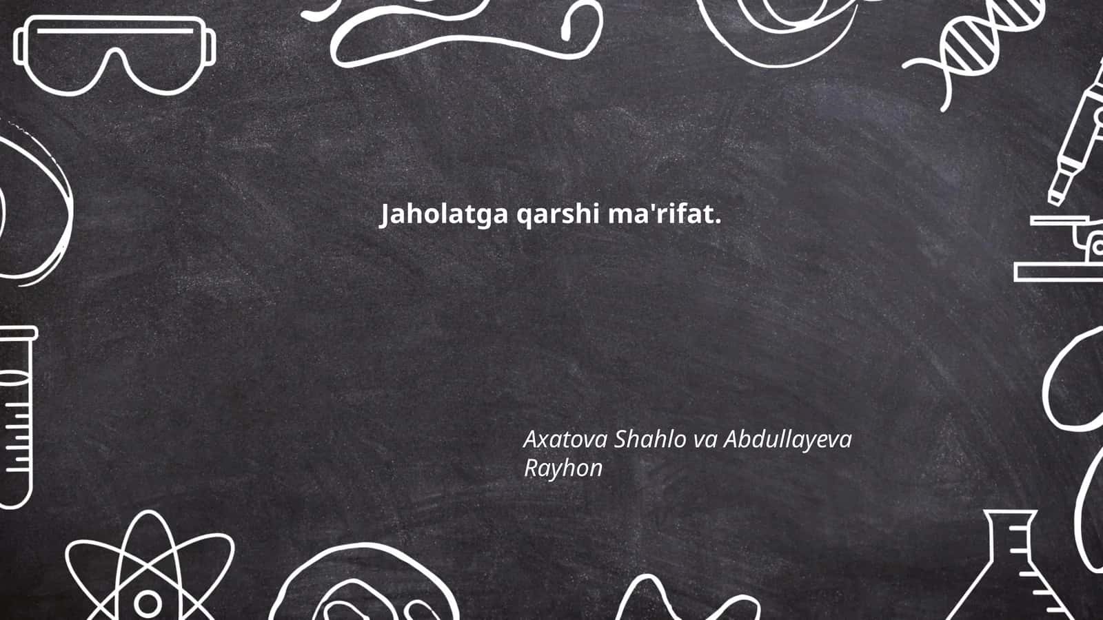 Jaholatga qarshi ma'rifat