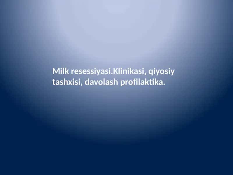 Milk retsessiyasi
