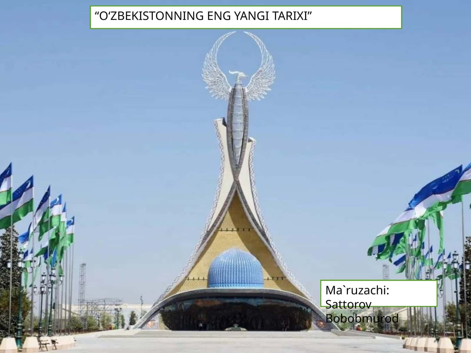 O‘zbekistonning eng yangi tarixi