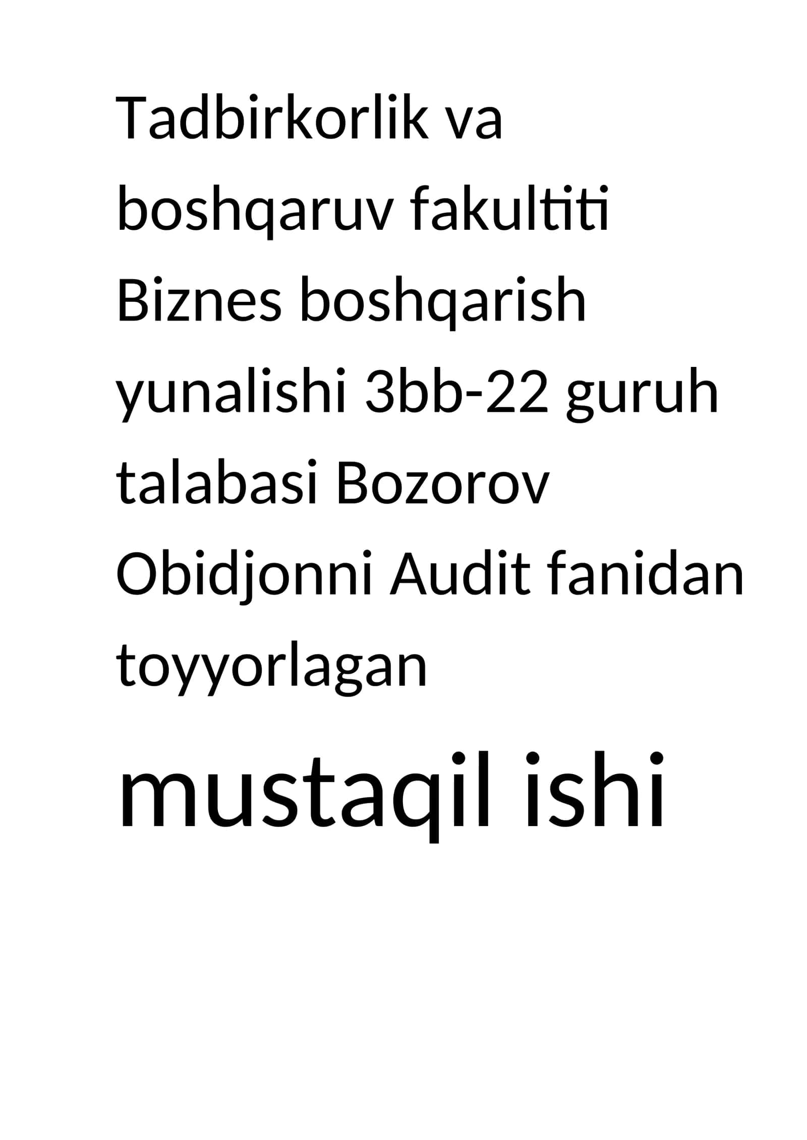 Rivojlangan xorijiy davlatlar auditorlik tashkiloti faoliyatini o’rganish ( 2 ta Davlat )