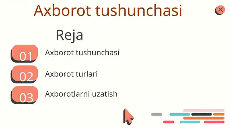 Axborot tushunchasi