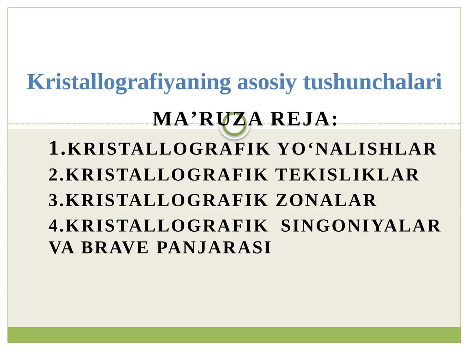 Kristallografiya