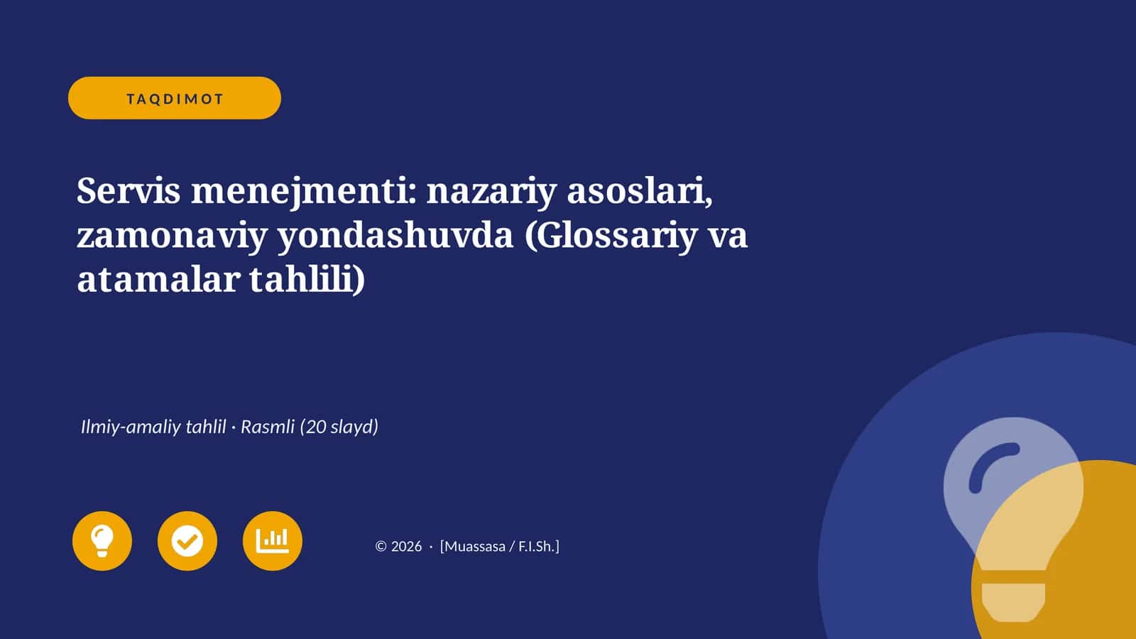 Servis menejmenti: nazariy asoslari, zamonaviy yondashuvda (Glossariy va atamalar tahlili)