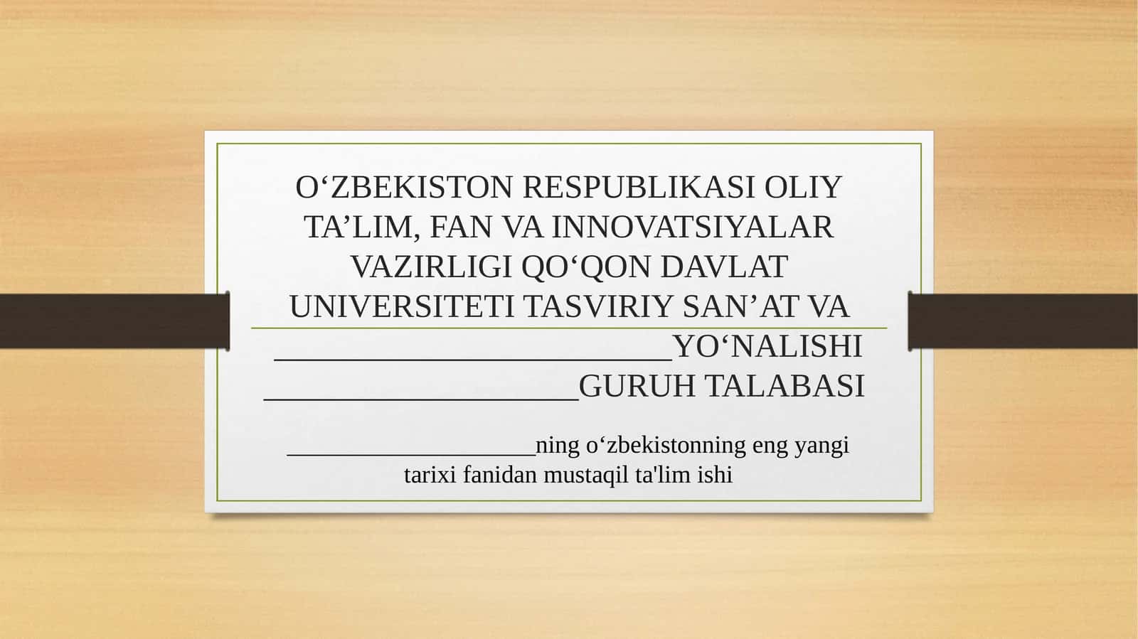 Mustaqillik yillarida davlat taʼlimi