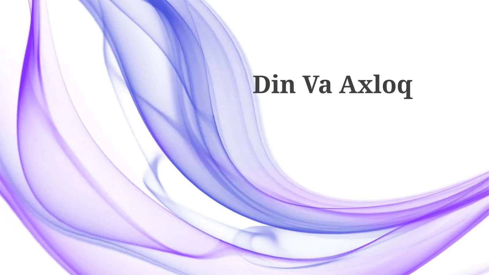 Din Va Axloq