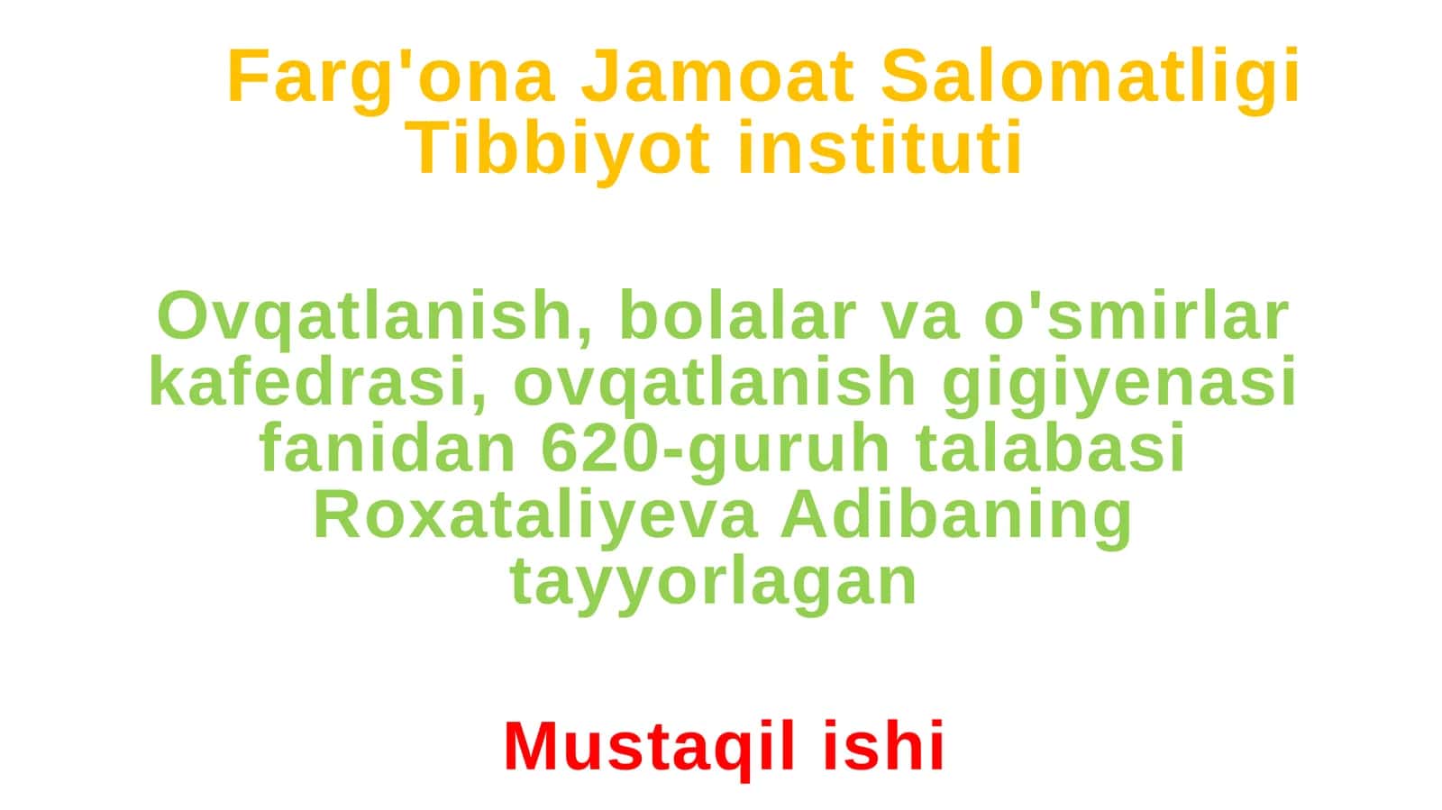 Qo'rg'oshin bilan muloqotda bo'lganlar uchun ratsion tuzish